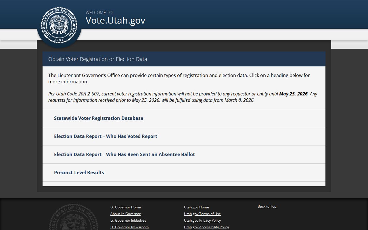 Tooele voter registration records file request products